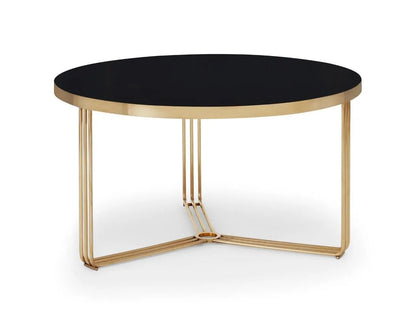 Finn Small Circular Coffee Tables Marble Top & Polished Chrome Frame