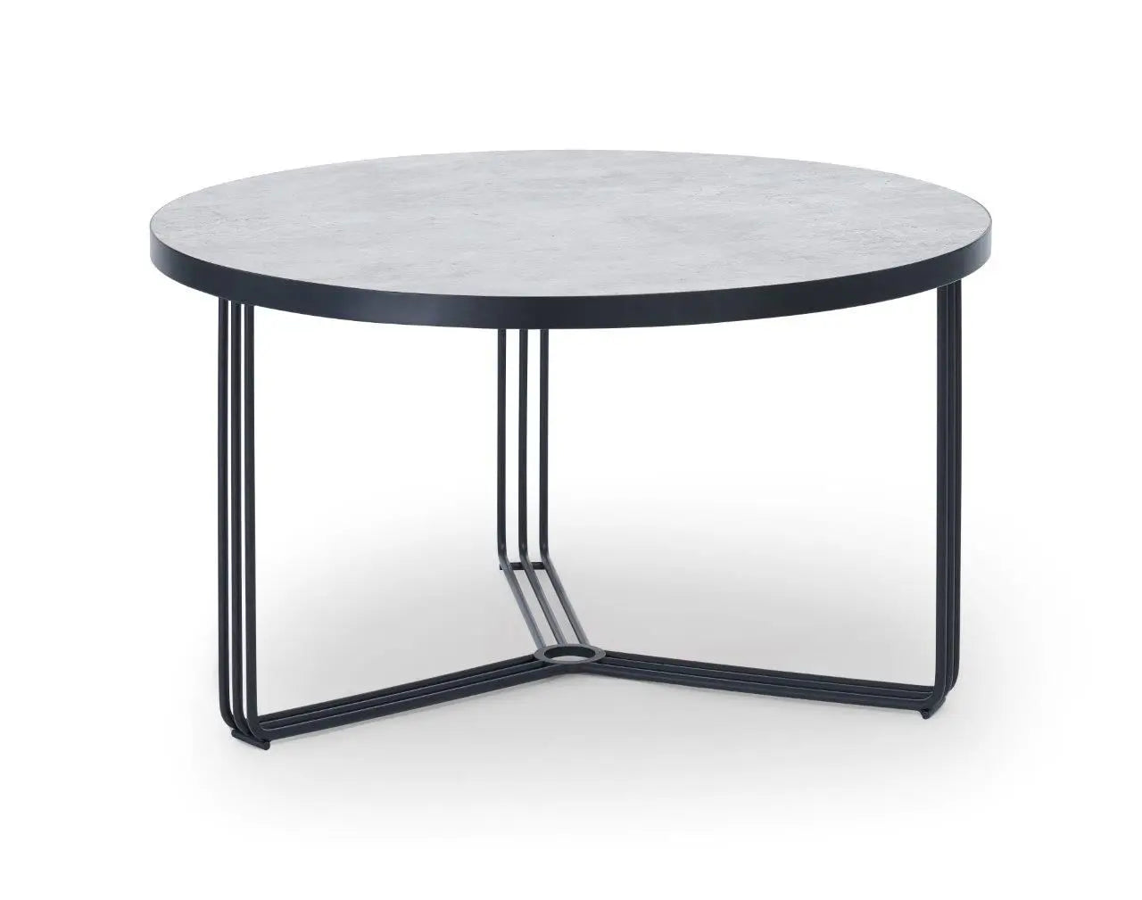 Finn Small Circular Coffee Tables Marble Top & Polished Chrome Frame