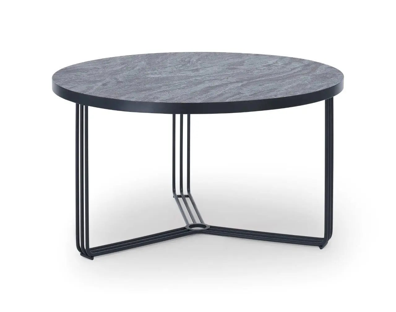 Finn Small Circular Coffee Tables Marble Top & Polished Chrome Frame