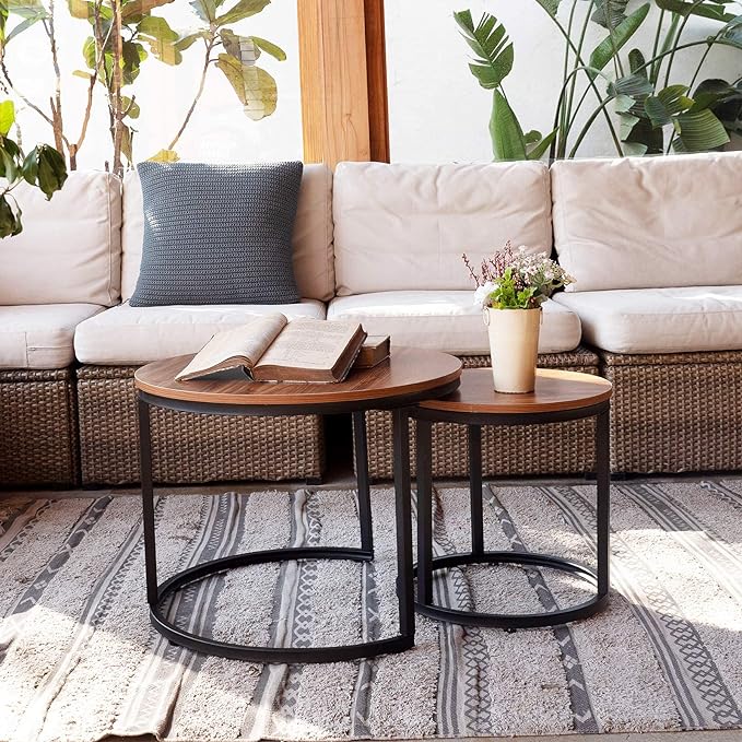 Walnut Harmony Nesting Tables