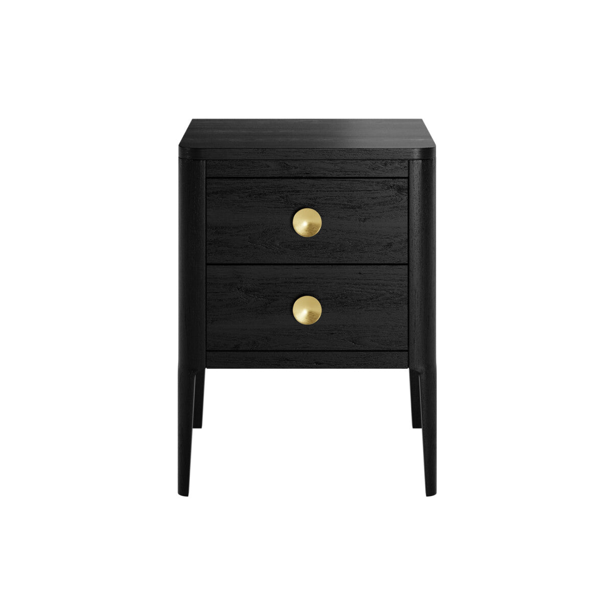 Abberley Bedside | Black | 2 Drawers