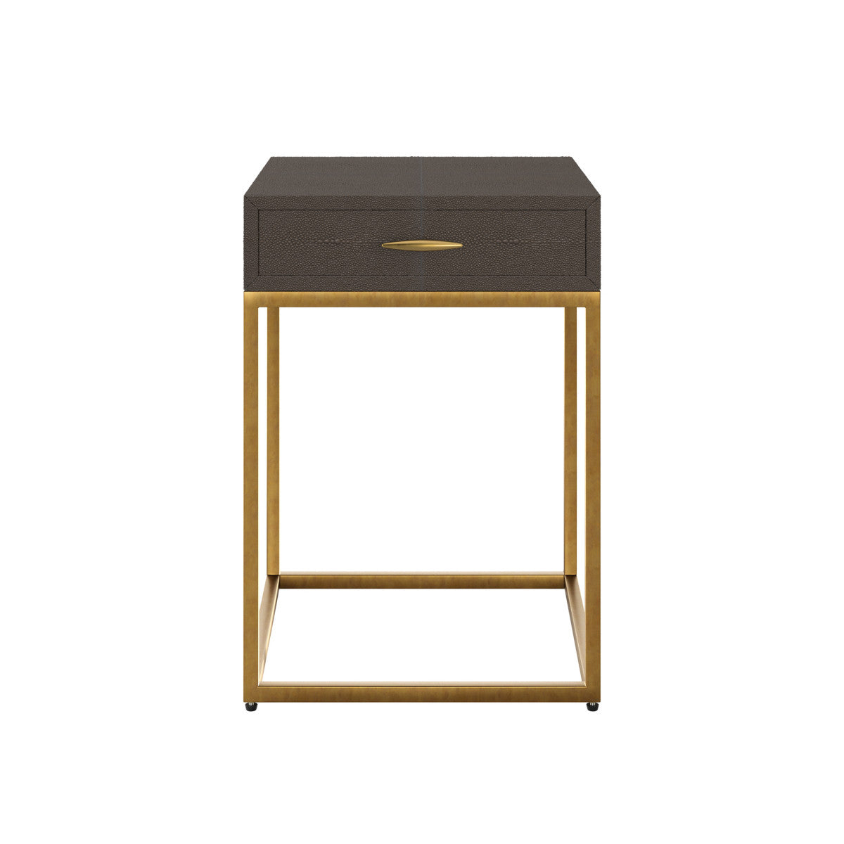 Hampton Bedside | Brown Shagreen