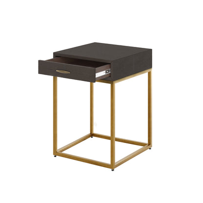 Hampton Bedside | Brown Shagreen