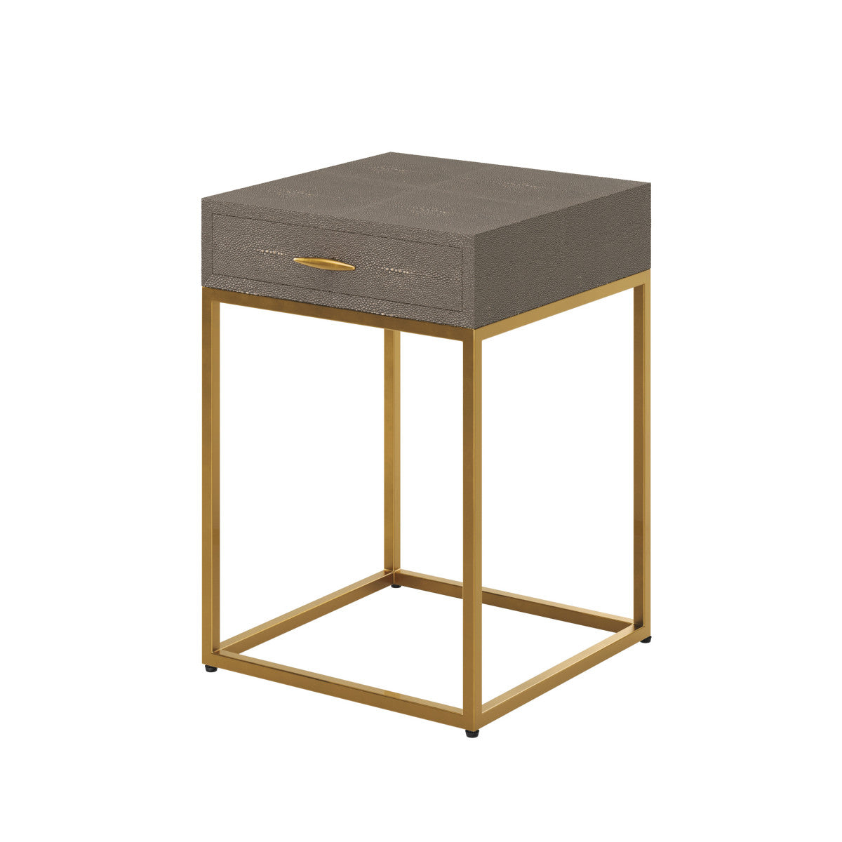 Hampton Bedside | Grey Shagreen