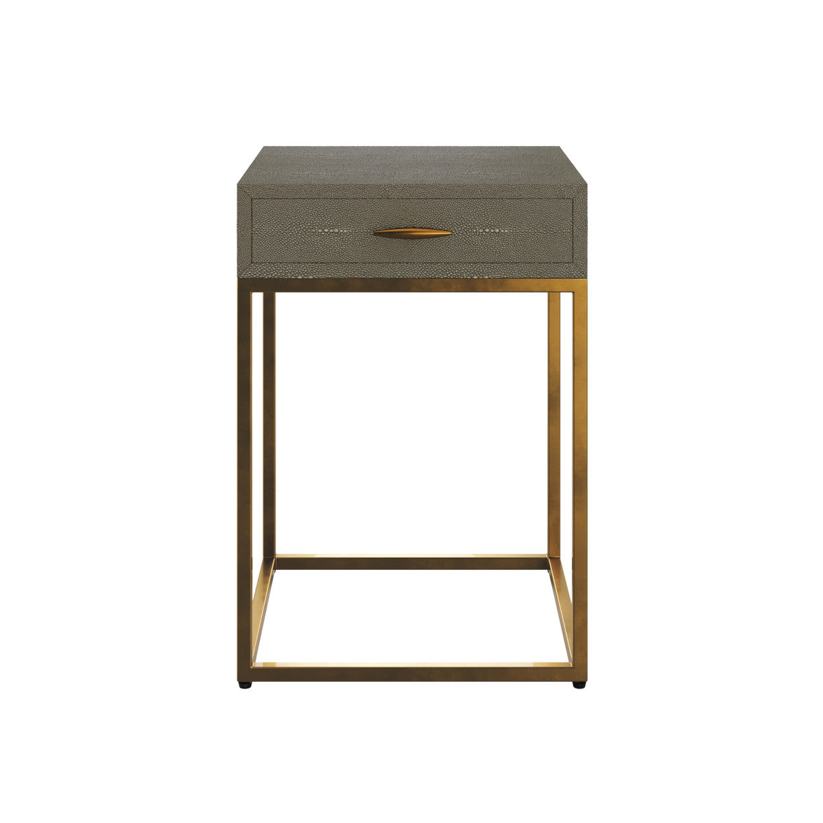 Hampton Bedside | Grey Shagreen