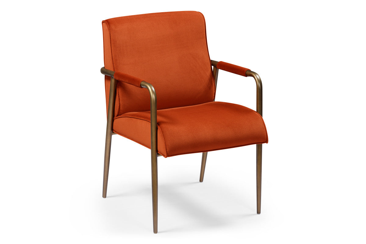 Campden Club Chair – Rust Orange