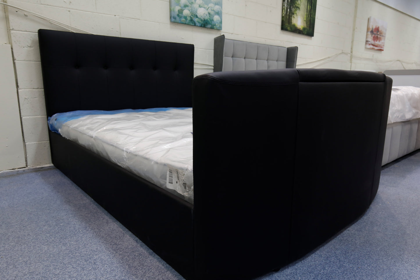 Midnight Double TV Bed And Mattress