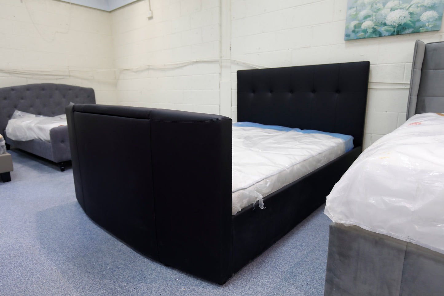 Midnight Double TV Bed And Mattress