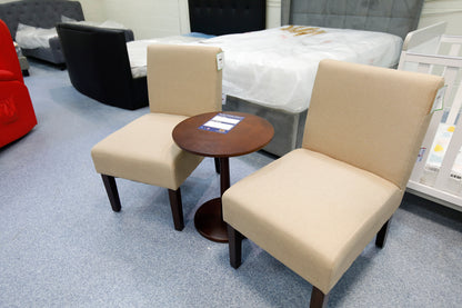 Warm Beige Duo Table and Chairs