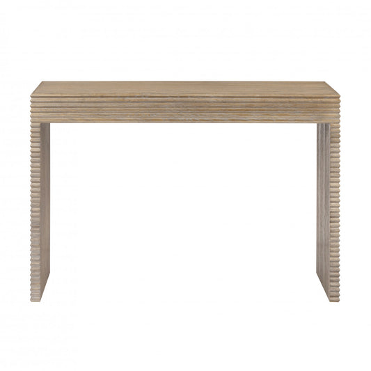 Wickham Ribbed Oak Console Table