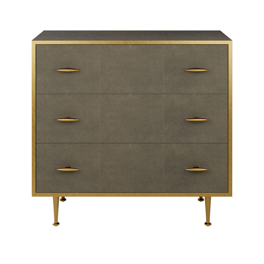 Hampton Chest of Drawers | Grey Shagreen