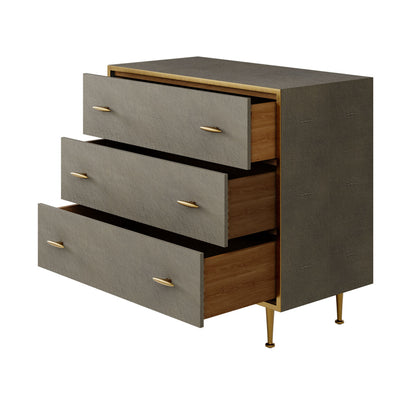 Hampton Chest of Drawers | Grey Shagreen