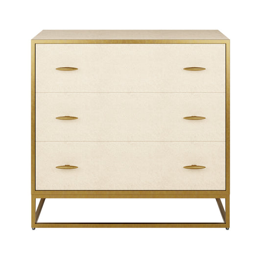 Hampton Chest of Drawers | Ivory Shagreen