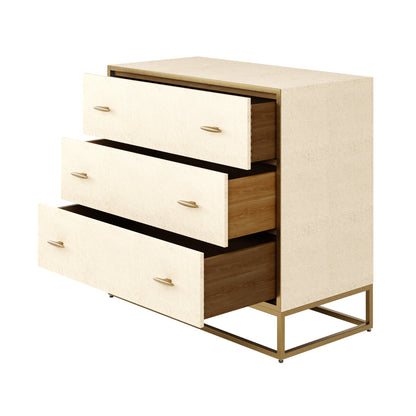 Hampton Chest of Drawers | Ivory Shagreen