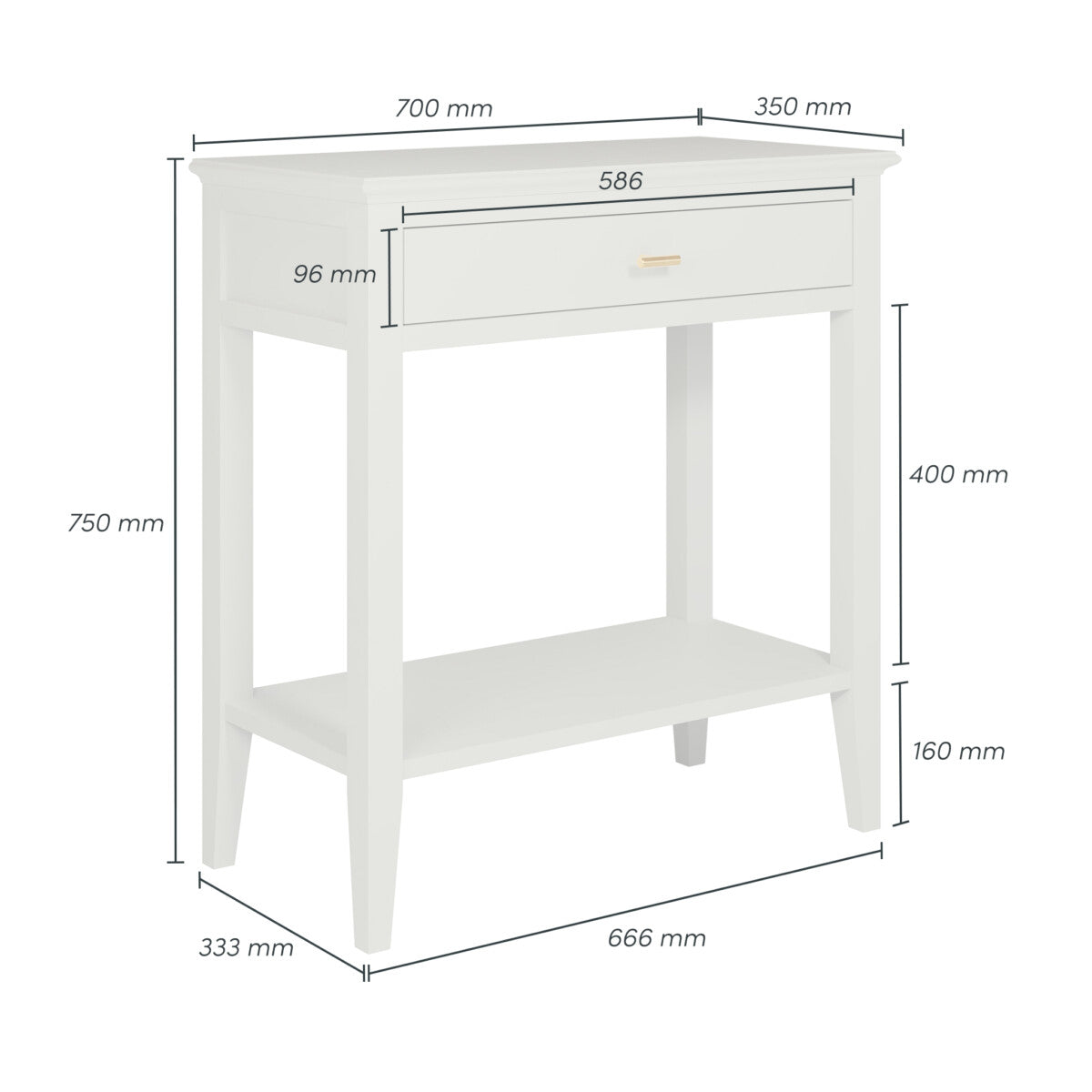 Chilworth Console Table  | Grey