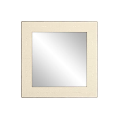 Hampton Mirror | Small Square | Ivory Shagreen