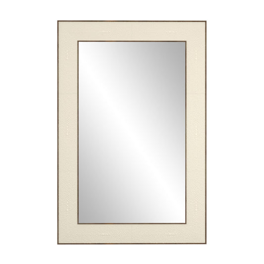 Hampton Mirror | Small Rectangular | Ivory Shagreen