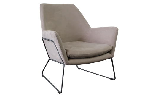 Delilah Armchair - Grey Velvet