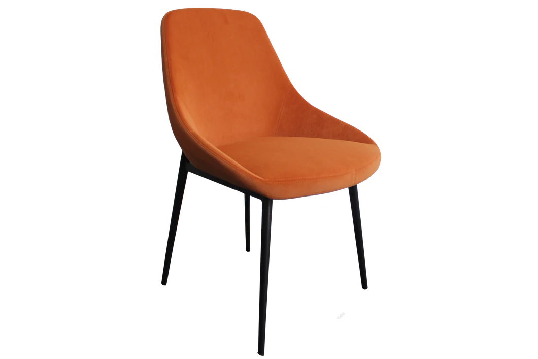 Set of 2 Lucia Dining Chairs - Sunburst Orange