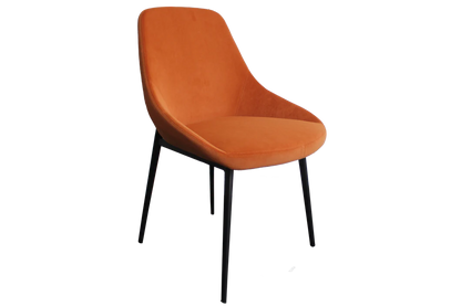 Set of 2 Lucia Dining Chairs - Sunburst Orange