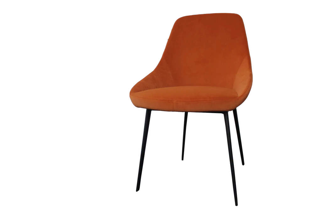 Set of 2 Lucia Dining Chairs - Sunburst Orange