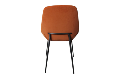 Set of 2 Lucia Dining Chairs - Sunburst Orange