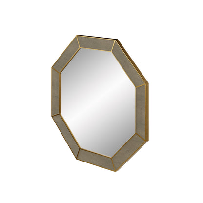 Hampton Mirror | Octagon | Grey Shagreen