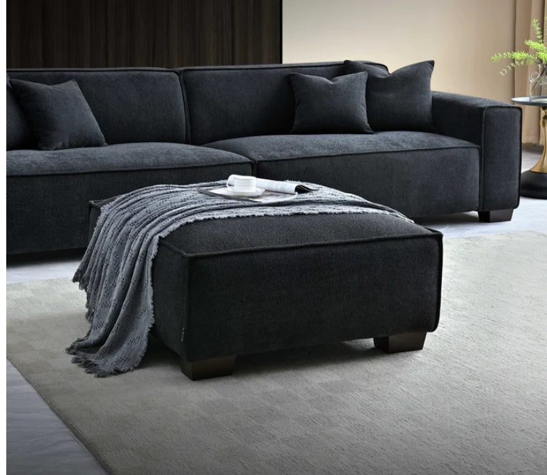 Dakota 4 seater with Chaise - Midnight Boucle