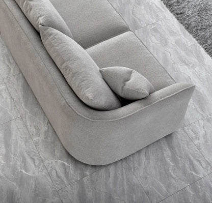 Aluxo Rubin Corner Chaise in Pebble Boucle