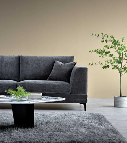 Aluxo Lenox Sofa Range in Steel Velvet