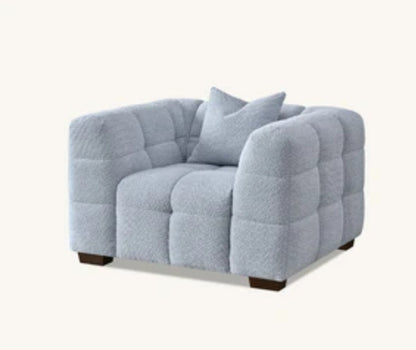 Aluxo Tribeca Sofa Range in Pearl Boucle Fabric