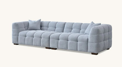 Aluxo Tribeca Sofa Range in Pearl Boucle Fabric