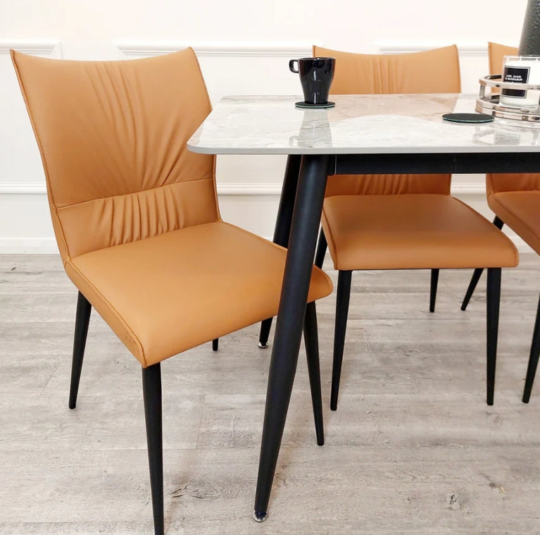 Flora Leather Dining Chair