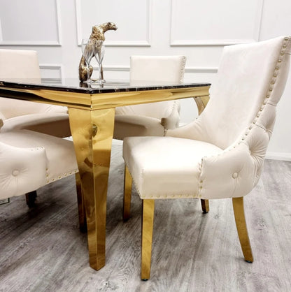 Kensington Dining Chair Gold Legs