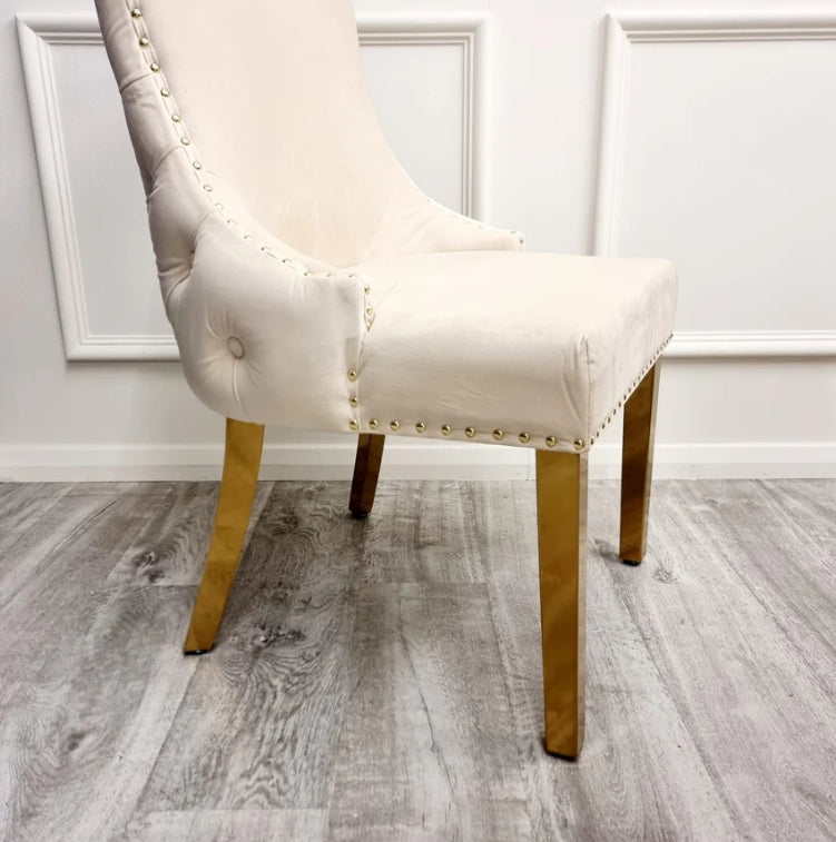 Kensington Dining Chair Gold Legs