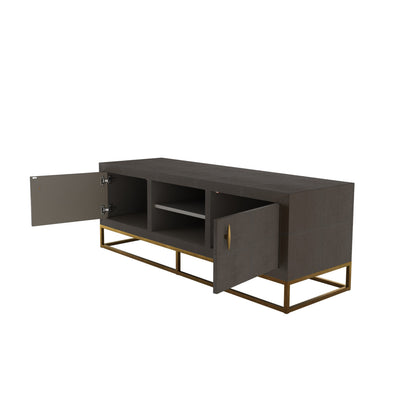 Hampton TV Unit | Brown Shagreen