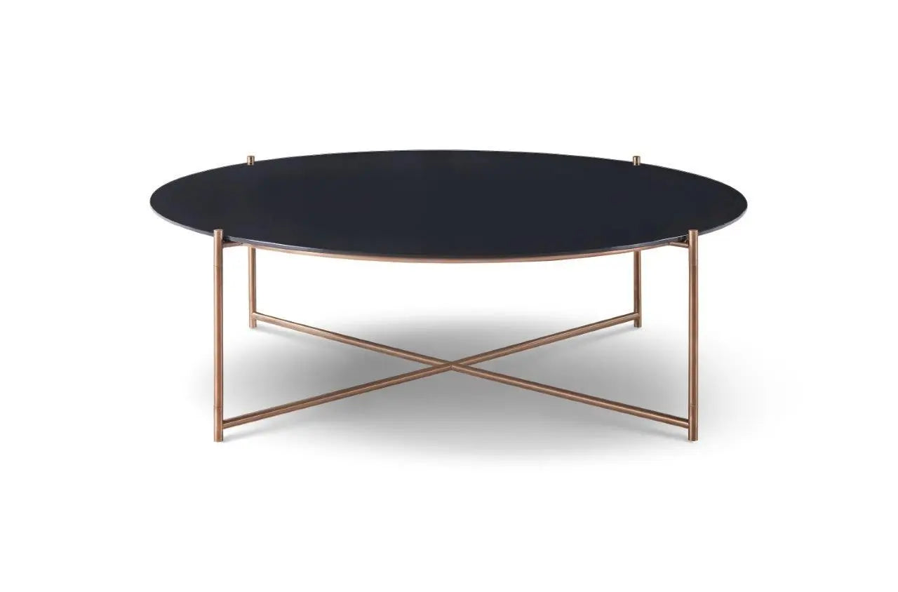 Large Round Coffee Table Frame With Marble Top