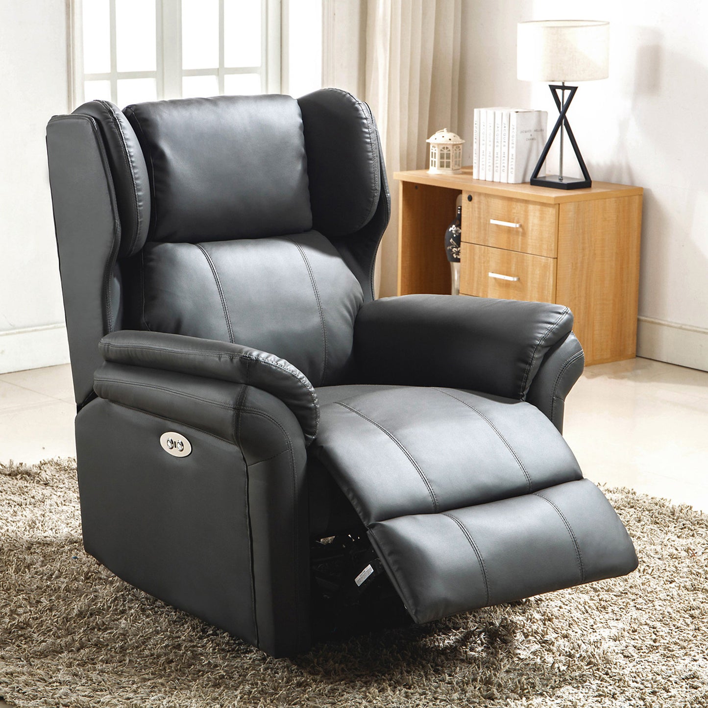 Slate Winged Back Recliner