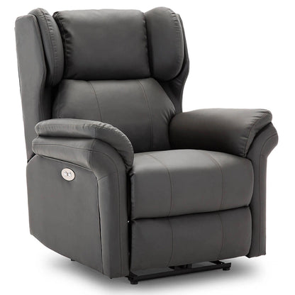 Slate Winged Back Recliner