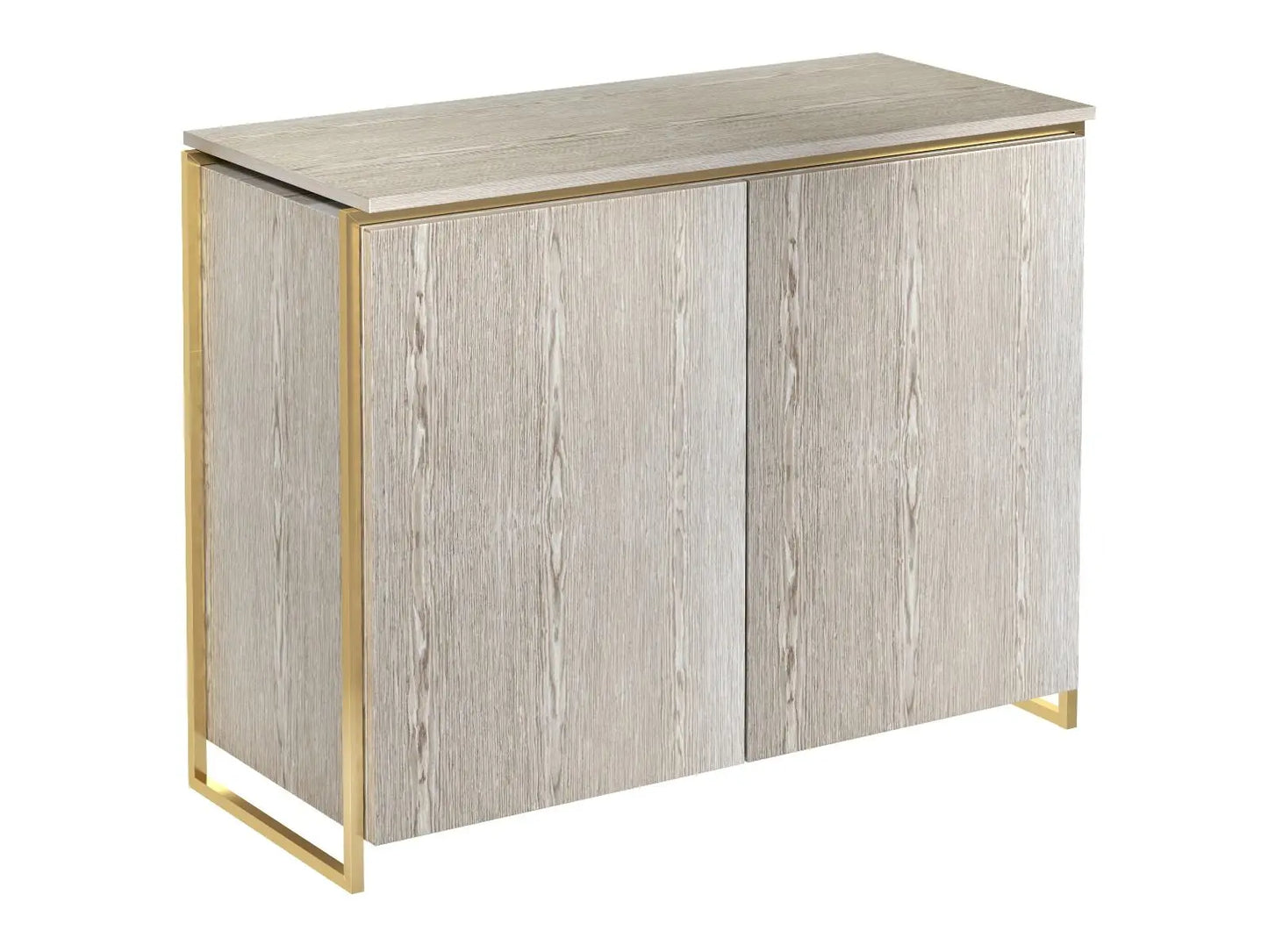 Two Door Sideboard Chrome Polished Stainless Steel