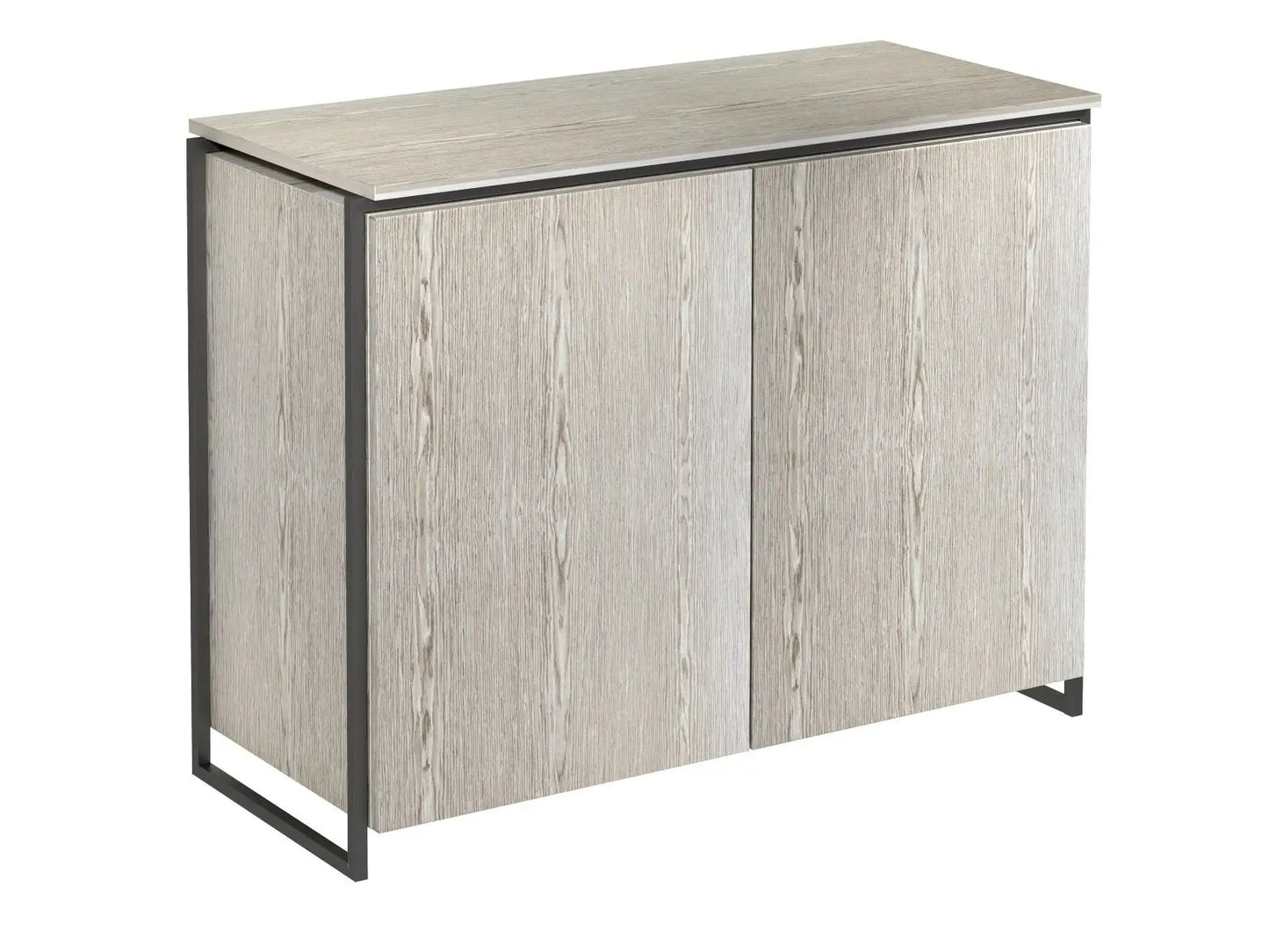 Two Door Sideboard Chrome Polished Stainless Steel