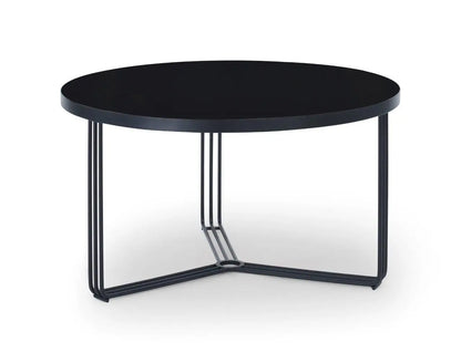 Finn Small Circular Coffee Tables Marble Top & Polished Chrome Frame