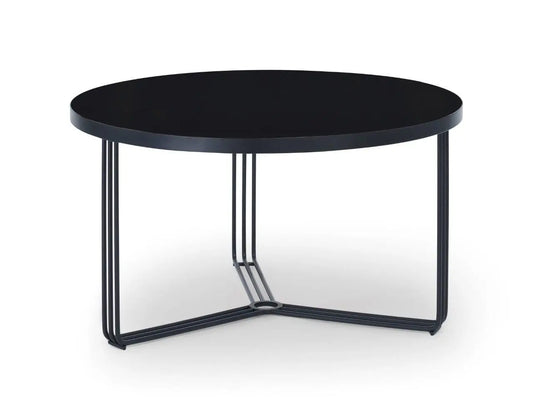 Finn Small Circular Coffee Tables Marble Top & Polished Chrome Frame