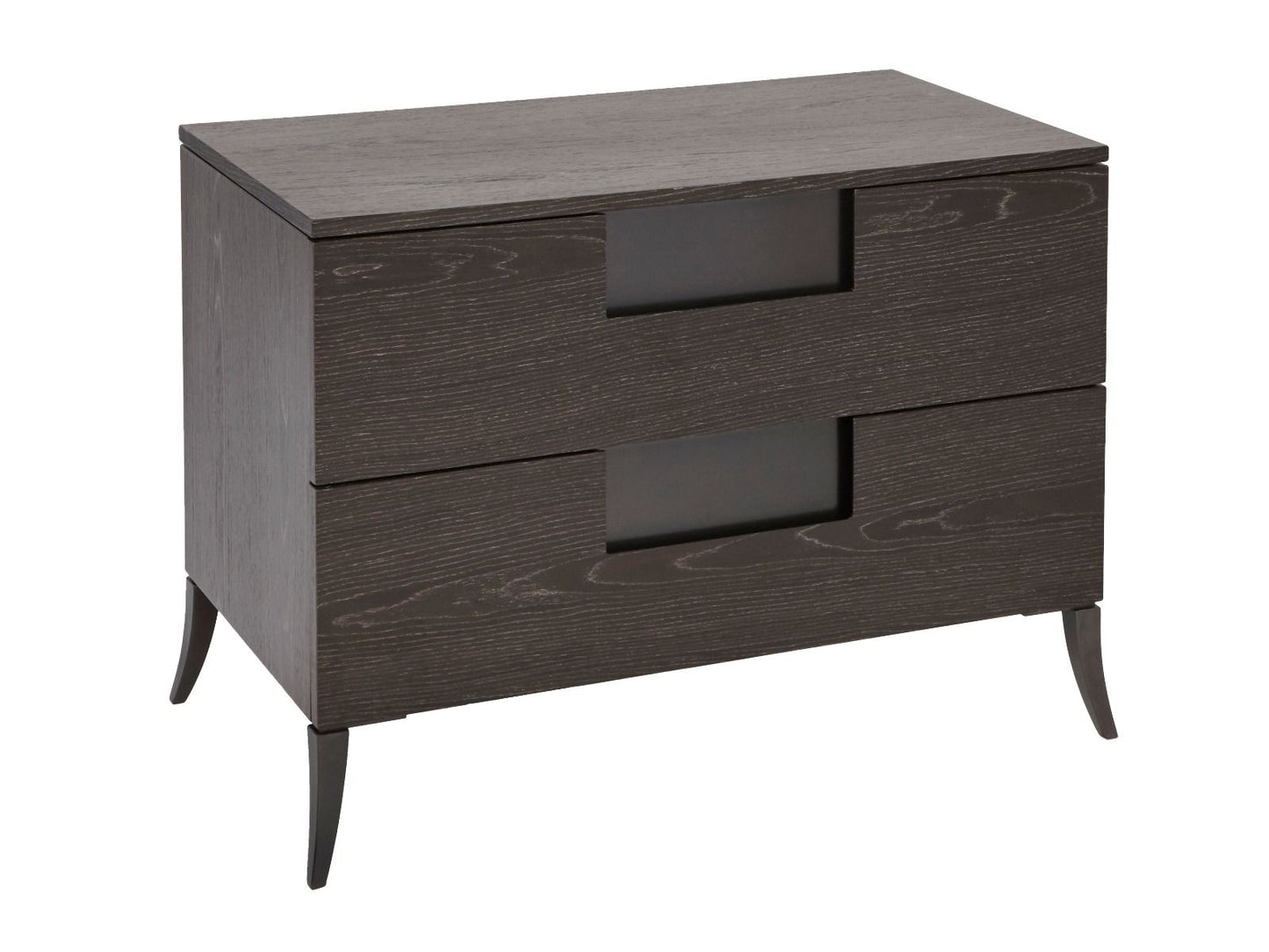 Wide Two Drawer Bedside Chest