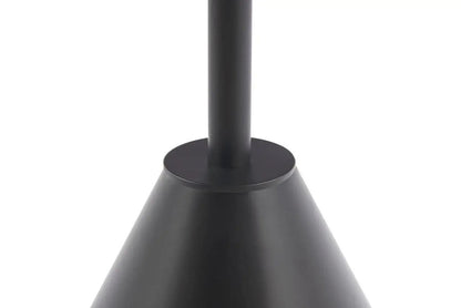 Iona Round Side Tables Black Matt Powder