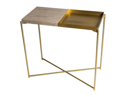 Iris Small Combination Top Console Table With Tray Top