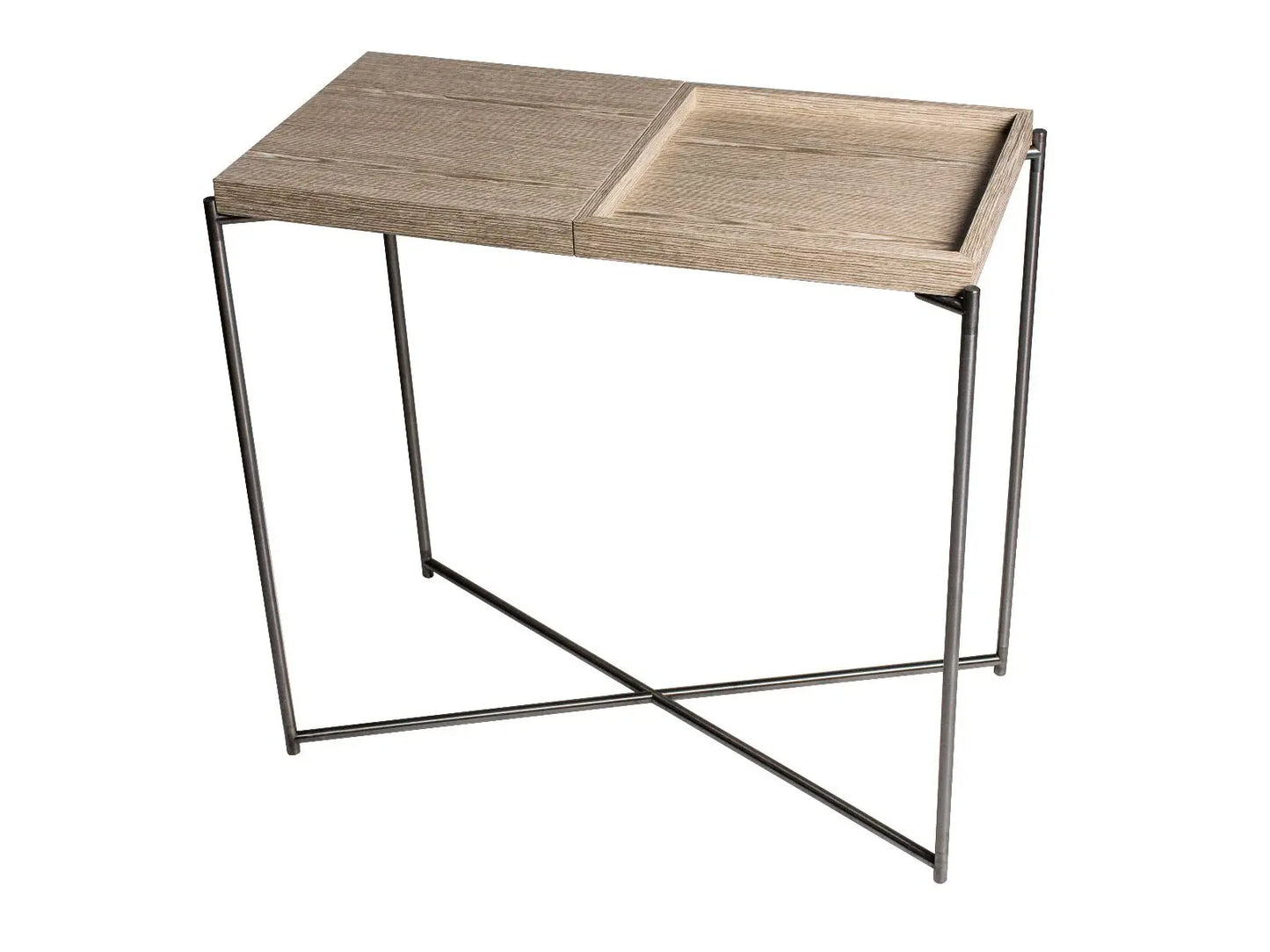 Iris Small Combination Top Console Table With Tray Top