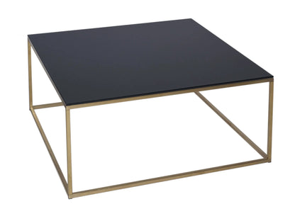 Kensal Square Coffee Table Glass Top & Polished Base