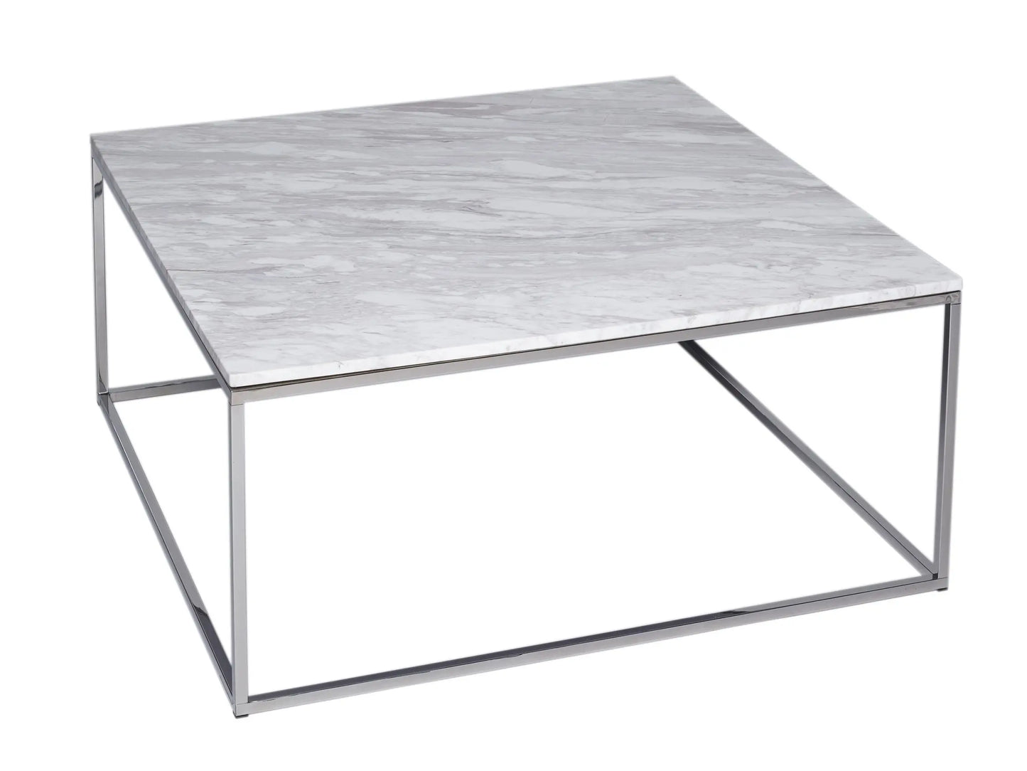 Kensal Square Coffee Table Glass Top & Polished Base