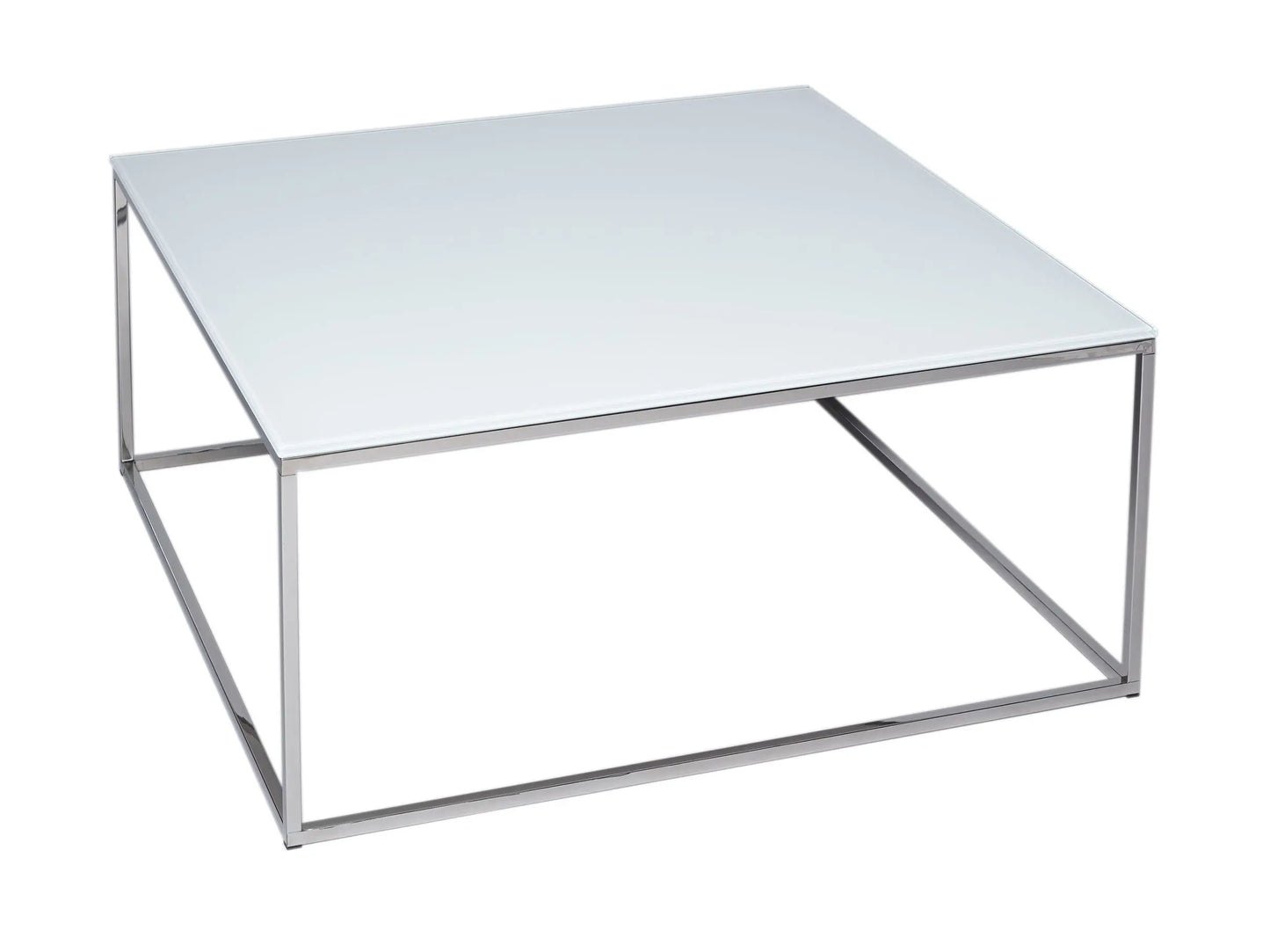 Kensal Square Coffee Table Glass Top & Polished Base